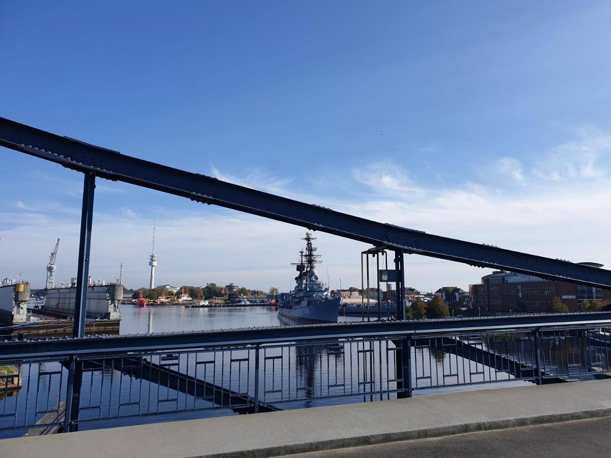 191 Ferienwohnung Deichbruecke Wilhelmshaven Esterno foto